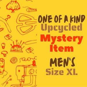 Mystery Box One of a Kind Upcycled Item Men’s SIZE XL Unique 1 of 1 sustainable